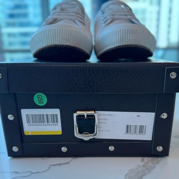 Alaïa's collaboration with Superga / Blanc Casse White Sneakers Womens SZ: 38 - Picture 4 of 8